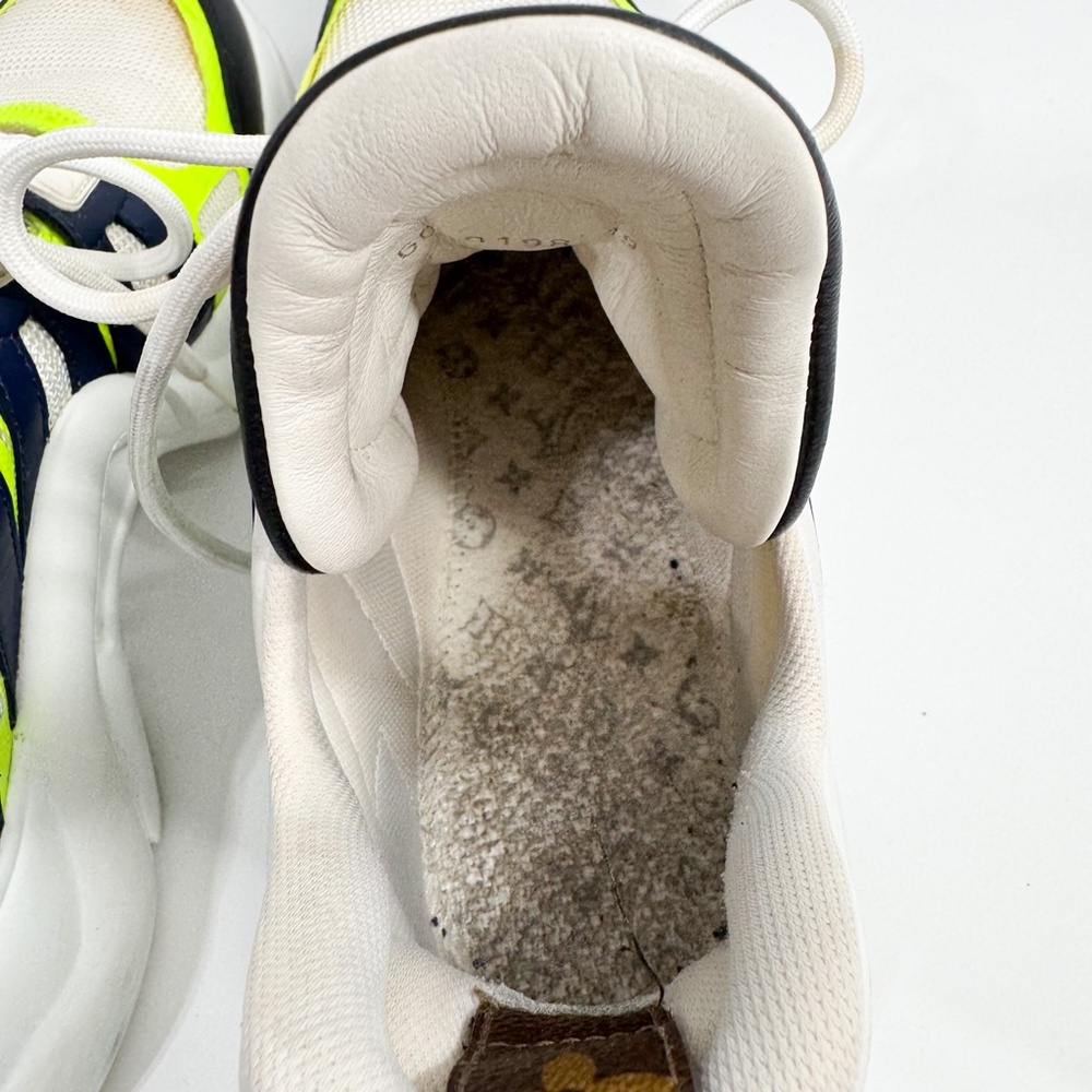 Louis Vuitton Archlight Yellow White Mesh Sneakers 39 - Picture 6 of 8